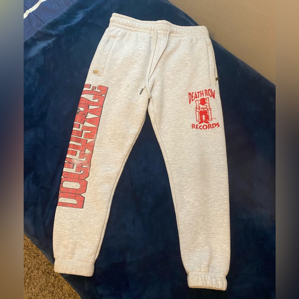 Death Row Doggystyle Light Gray Joggers men’s size Small